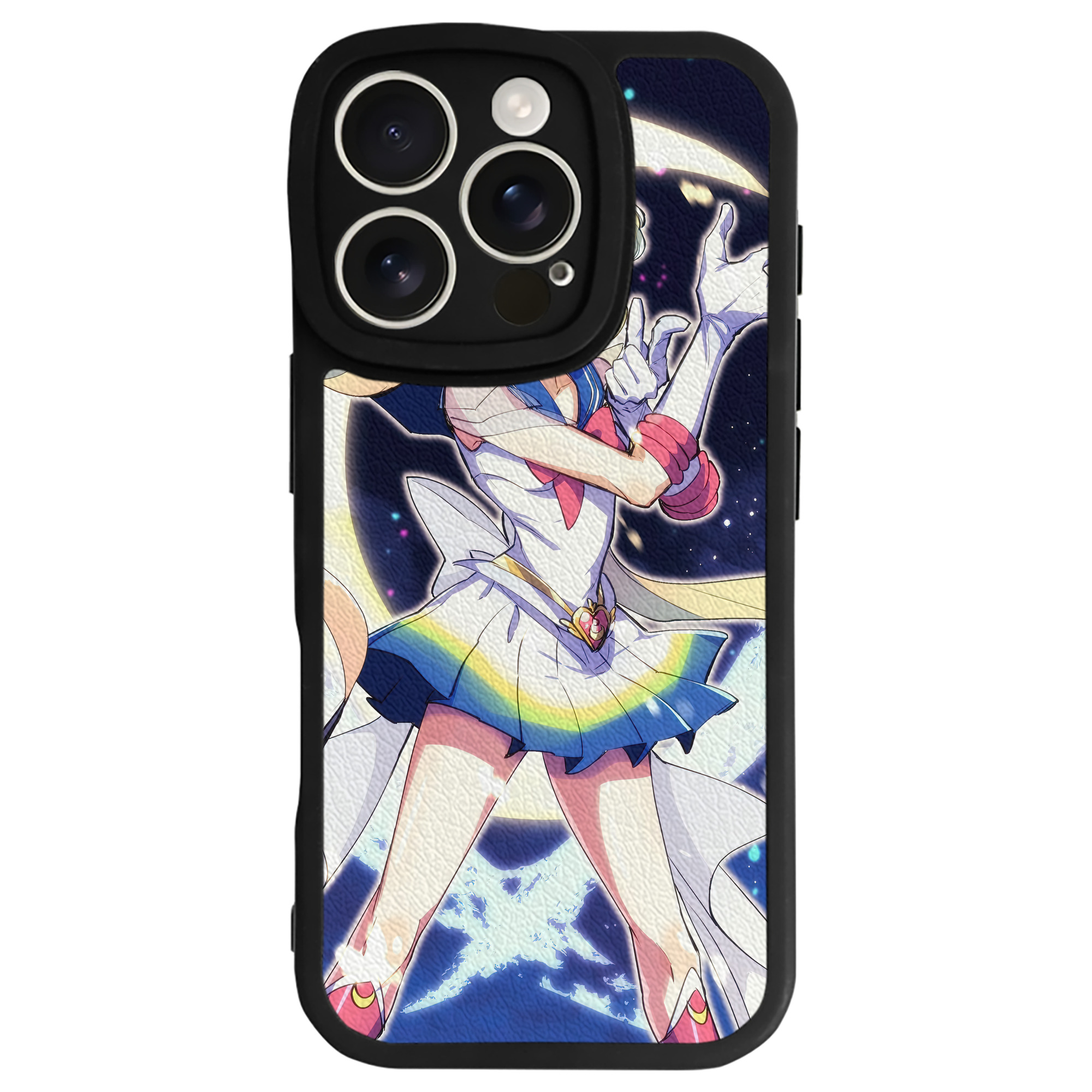 （画像用） 美少女戦士セーラームーン Sailor Moon 【iPhone 16シリーズ対応】シリコンスマホケース（レザー調） 材質：シリコン